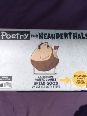 Poetry for Neanderthals Party Word Game - White